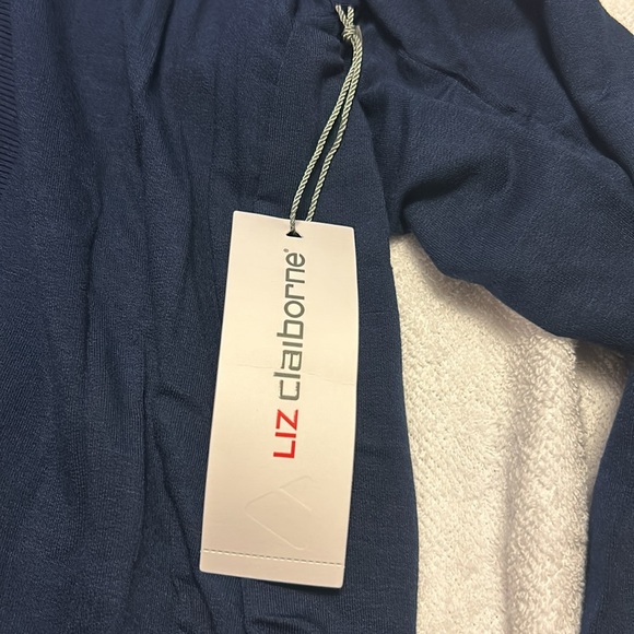 Navy Liz Claiborne cardigan Size S - Picture 9 of 11